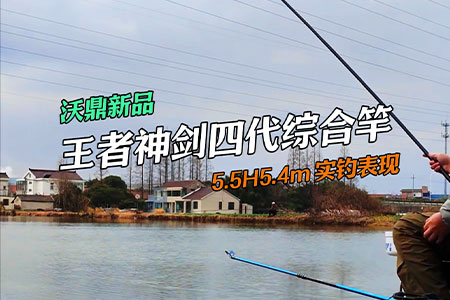 新品情报 | 沃鼎王者神剑四代5.5H实钓分享，小鱼轻松直飞！